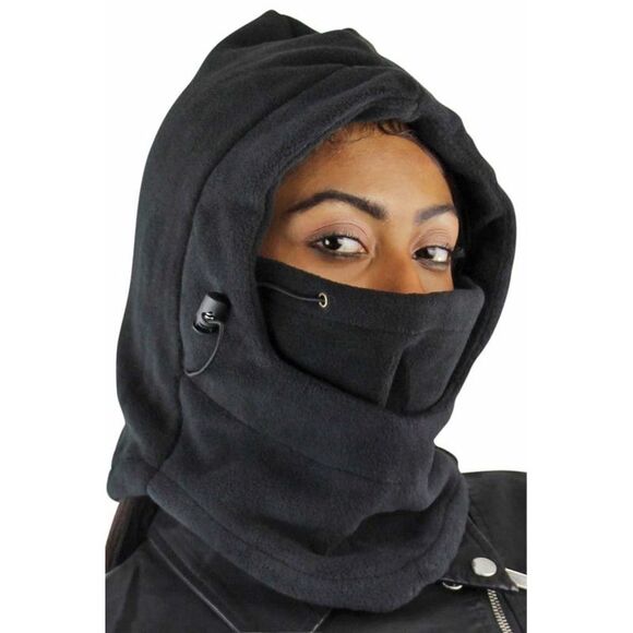 Snood Hat Ski Mask With Drawstring - Picture 6 of 6